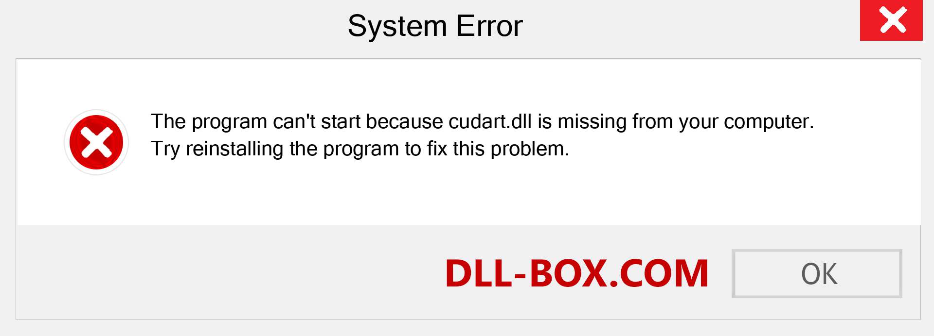  cudart.dll file is missing?. Download for Windows 7, 8, 10 - Fix  cudart dll Missing Error on Windows, photos, images